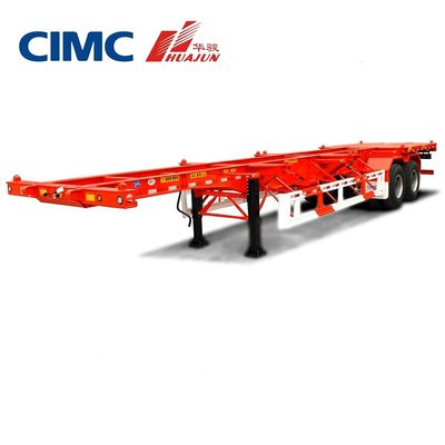 CIMC 2 Άξονας Σκελετικός ημιπροσανατολισμός για εμπορευματοκιβώτιο 20 ποδιών 28T Τεχνουργήματα προσγείωσης 13T Άξονας συμπεριλαμβανομένου