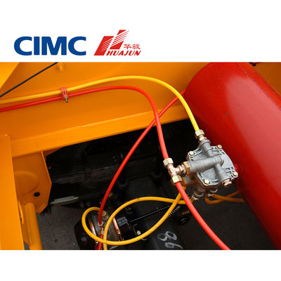CIMC 2 Άξονας Σκελετικός ημιπροσανατολισμός για εμπορευματοκιβώτιο 20 ποδιών 28T Τεχνουργήματα προσγείωσης 13T Άξονας συμπεριλαμβανομένου