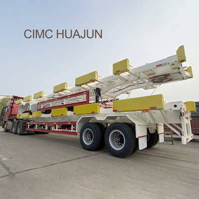 CIMC HUAJUN WABCO Αξία 1540 Σκελετό κοντέινερ ημιφορτηγό για 20ft 40ft κοντέινερ