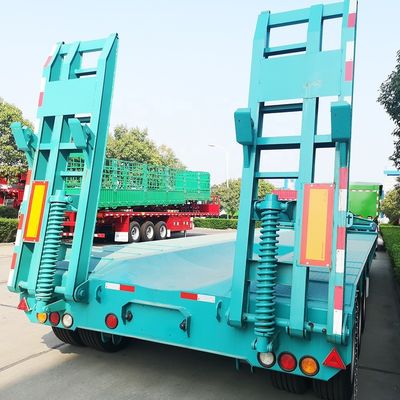 Τροχαίο ρυμουλκούμενο CIMC HUAJUN Lowboy Lowbed ρυμουλκούμενο για μη ασφαλτοστρωμένους δρόμους και τραχύ έδαφος