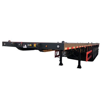 CIMC HUAJUN 5 άξονες Flatbed ρυμουλκούμενο Ιδανικό για διάφορα τρακτέρ στην αγορά της Αφρικής