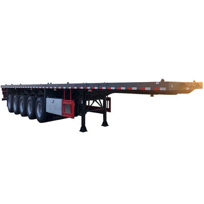CIMC HUAJUN 5 άξονες Flatbed ρυμουλκούμενο Ιδανικό για διάφορα τρακτέρ στην αγορά της Αφρικής