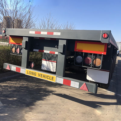 CIMC HUAJUN 5 άξονες Flatbed ρυμουλκούμενο Ιδανικό για διάφορα τρακτέρ στην αγορά της Αφρικής