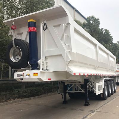 Κύρια δέσμη 500 mm Υψόμετρο Q345B CIMC Στρίπτης Ζυγισμένος γερανό Dump Semi-Relay Truck