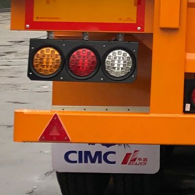 CIMC HUAJUN 50t Tri Axle Cement Transportation Fence Cargo Trailer με ελαστικά 12R22.5