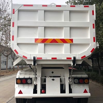 Κύρια δέσμη 500 mm Υψόμετρο Q345B CIMC Στρίπτης Ζυγισμένος γερανό Dump Semi-Relay Truck