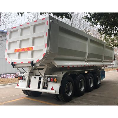 Κύρια δέσμη 500 mm Υψόμετρο Q345B CIMC Στρίπτης Ζυγισμένος γερανό Dump Semi-Relay Truck