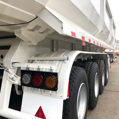 Κύρια δέσμη 500 mm Υψόμετρο Q345B CIMC Στρίπτης Ζυγισμένος γερανό Dump Semi-Relay Truck