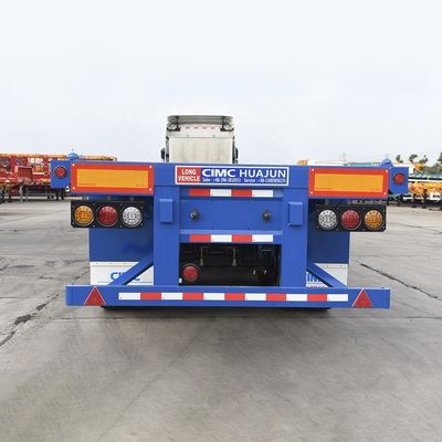 40 ft Container Shipping Flatbed Semi Trailer με JOST Landing Gear και 40Ton Max Πληροφορικό φορτίο