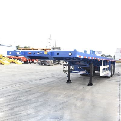 40 ft Container Shipping Flatbed Semi Trailer με JOST Landing Gear και 40Ton Max Πληροφορικό φορτίο