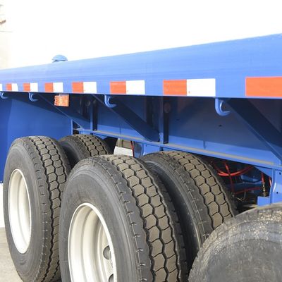 40 ft Container Shipping Flatbed Semi Trailer με JOST Landing Gear και 40Ton Max Πληροφορικό φορτίο