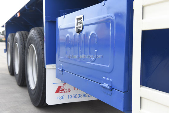 40 ft Container Shipping Flatbed Semi Trailer με JOST Landing Gear και 40Ton Max Πληροφορικό φορτίο
