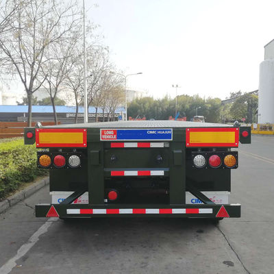40ft κοντέινερ Flatbed Semi Truck Trailers με προαιρετικά ελαστικά και 12 σετ στροφή κλειδαριές
