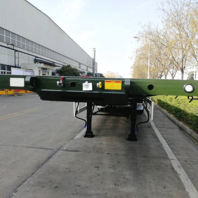 40ft κοντέινερ Flatbed Semi Truck Trailers με προαιρετικά ελαστικά και 12 σετ στροφή κλειδαριές