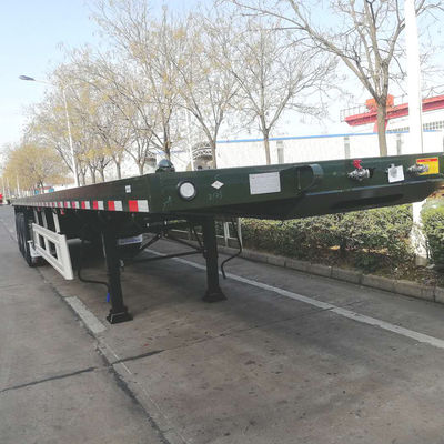 40ft κοντέινερ Flatbed Semi Truck Trailers με προαιρετικά ελαστικά και 12 σετ στροφή κλειδαριές