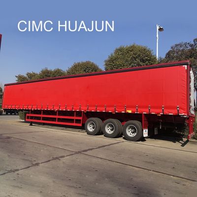 13750*2550*3850mm CIMC HUAJUN 3 άξονες T700/Q345 Σιδηροδρομικό ρυμουλκούμενο μεταφοράς φορτίου 2021