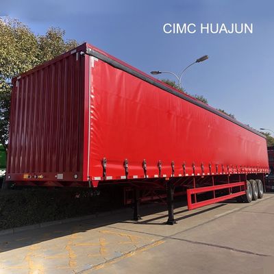13750*2550*3850mm CIMC HUAJUN 3 άξονες T700/Q345 Σιδηροδρομικό ρυμουλκούμενο μεταφοράς φορτίου 2021