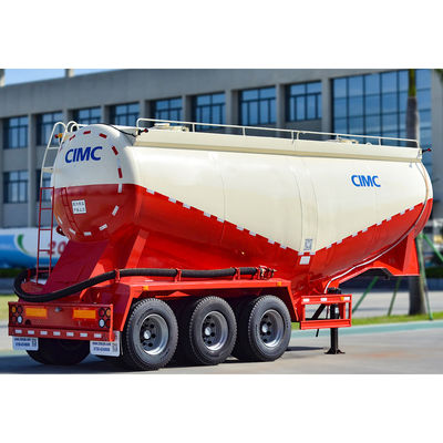Ανθεκτικό CIMC HUAJUN 40CBM Σίμεντο Σίμεντο Τανκ Φορέα 3 Άξονες Τανκ Τραμ
