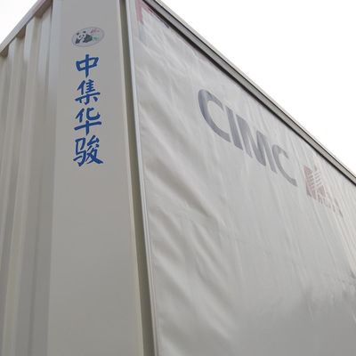 CIMC HUAJUN Τρακίτης κουρτίνας ρυμουλκούμενου 3 άξονες 40 ft Drop Deck για μεταφορά ξηρού φορτίου