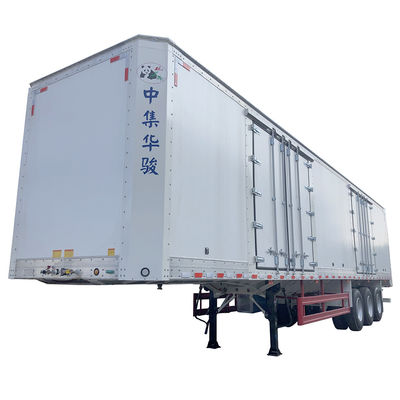 JOST Landing Gear Van Type Trailer Box Trailer 70CBM Semi Trailer για πελάτες B2B