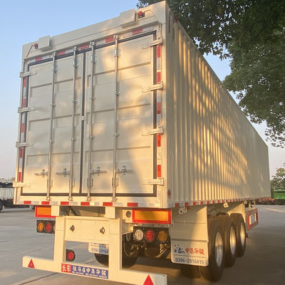 Υψηλής αντοχής υλικό χάλυβα CIMC ρυμουλκούμενο φορτηγού για τη μεταφορά φορτίου μέγιστου ωφέλιμου φορτίου 50T