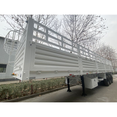 FUWA 13TON Άξονας CIMC HUAJUN 3 Άξονες 13000*2690*1500 Λευκό φορτηγό ημιπροκατασκευαστικό