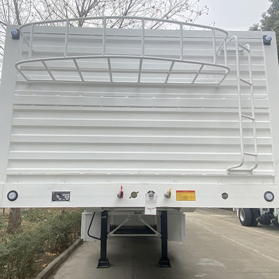 FUWA 13TON Άξονας CIMC HUAJUN 3 Άξονες 13000*2690*1500 Λευκό φορτηγό ημιπροκατασκευαστικό