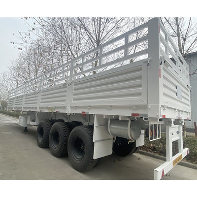 FUWA 13TON Άξονας CIMC HUAJUN 3 Άξονες 13000*2690*1500 Λευκό φορτηγό ημιπροκατασκευαστικό