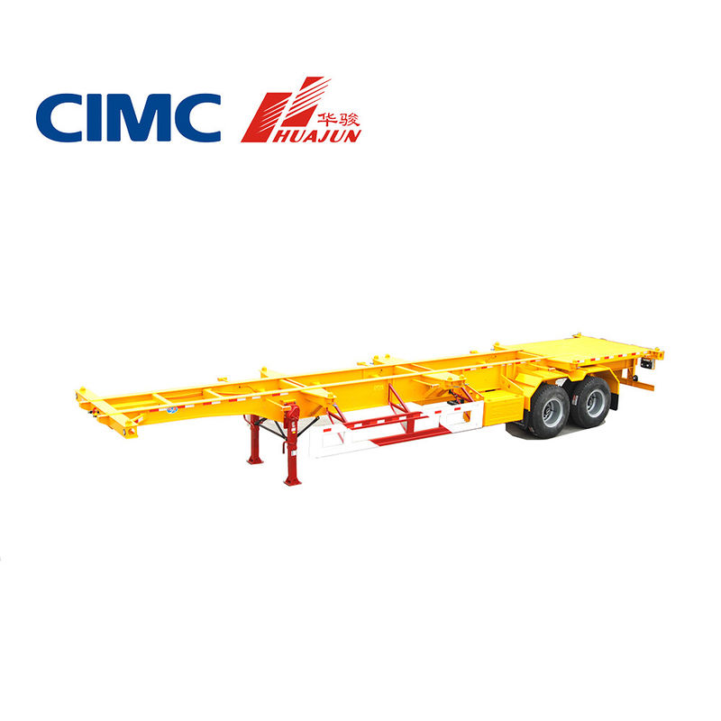 CIMC 2 Άξονας Σκελετικός ημιπροσανατολισμός για εμπορευματοκιβώτιο 20 ποδιών 28T Τεχνουργήματα προσγείωσης 13T Άξονας συμπεριλαμβανομένου
