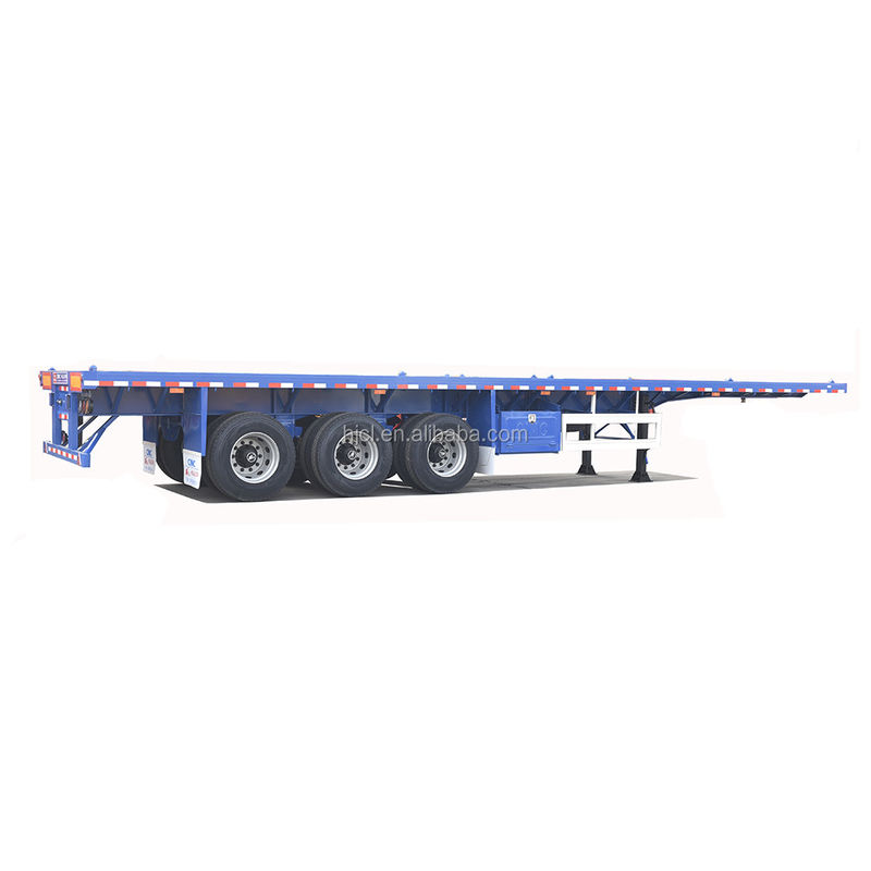 40 ft Container Shipping Flatbed Semi Trailer με JOST Landing Gear και 40Ton Max Πληροφορικό φορτίο