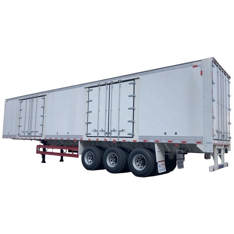 JOST Landing Gear Van Type Trailer Box Trailer 70CBM Semi Trailer για πελάτες B2B